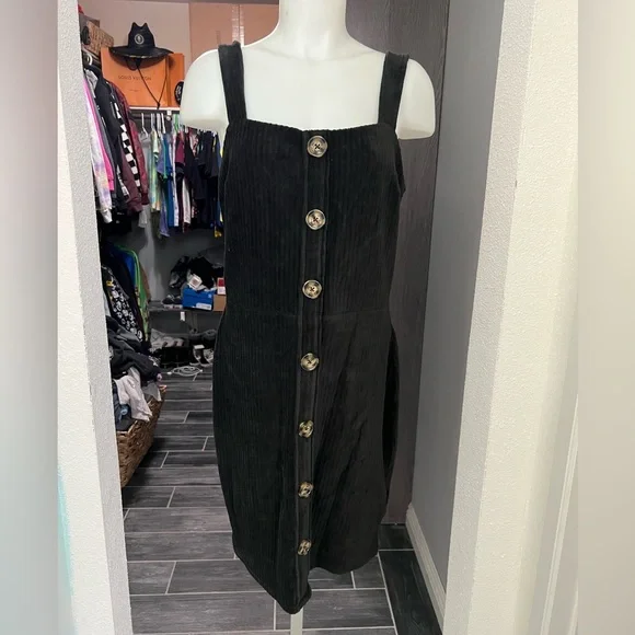 h and m black denim dress Black Slip Dress – Soft Darkness – ILKAN.KO main image 1